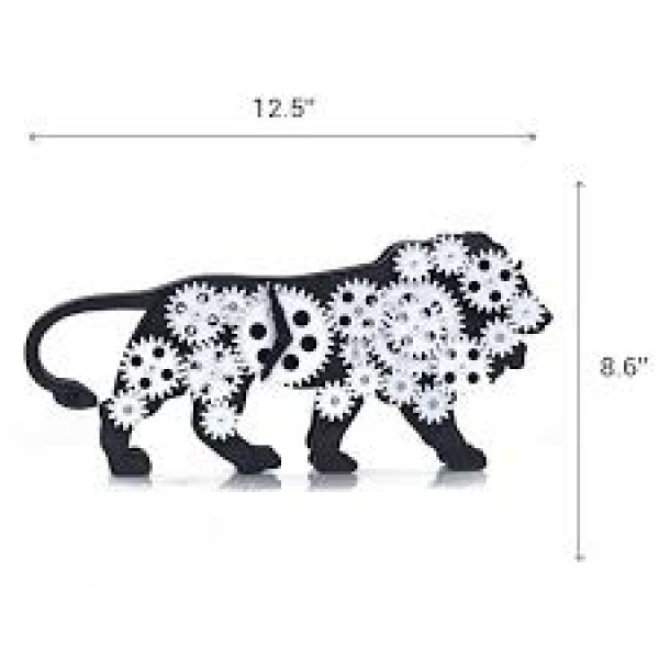 MAKE IN INDIA LION TABLE CLOCK 